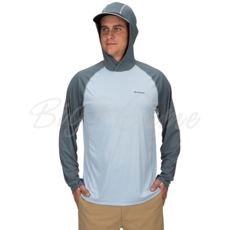 Термокофта SIMMS Bugstopper Solarflex Hoody цвет steel blue фото 4
