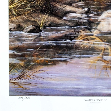Картина Swanson репродукция Water Edge (олени пара) фото 4