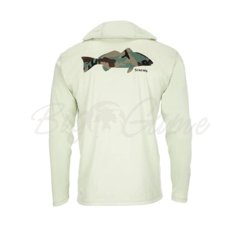 Термокофта SIMMS Tech Hoody - Artist Series цвет Redfish Woodland Camo/Light Green фото 1