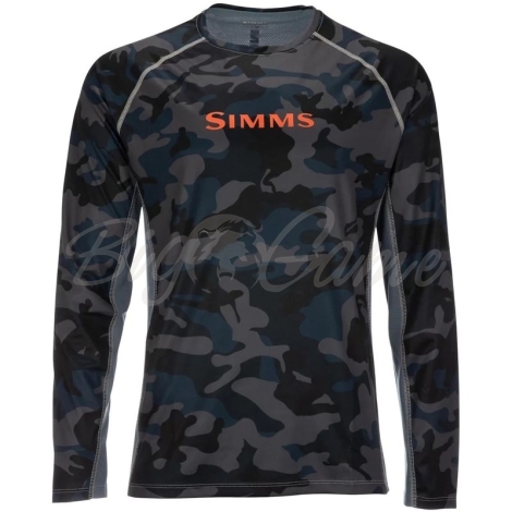 Термокофта SIMMS SolarVent Crew цвет Woodland Camo Storm фото 1