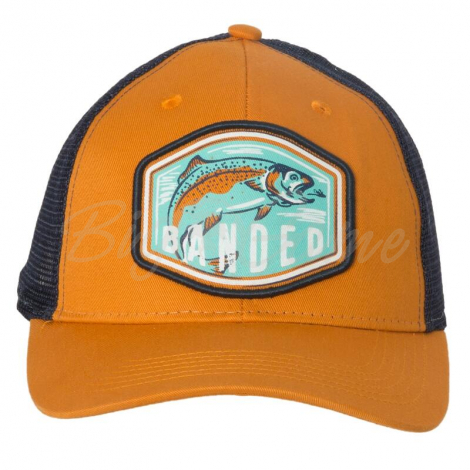 Кепка BANDED Trout Scout Trucker Cap цв. Orange / Navy фото 1