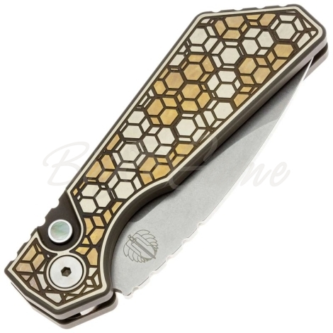 Нож складной автоматический PRO-TECH Strider Custom рукоять титан цв. Черный фото 3