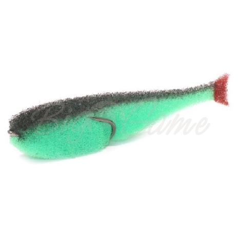 Поролоновая рыбка LEX Classic Fish CD 11 GBBB (зеленое тело / черная спина / красный хвост) фото 1