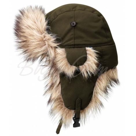 Шапка-ушанка FJALLRAVEN Nordic Heater цвет Dark Olive фото 1