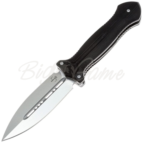 Нож складной полуавтоматический BOKER Cheus сталь VG-10 рукоять Стеклотекстолит G10 цв. Черный фото 1