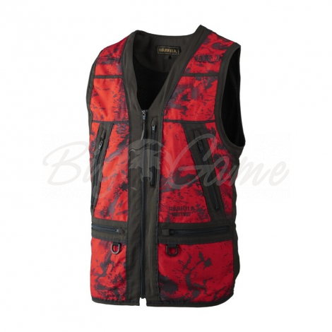 Жилет сигнальный HARKILA Lynx Safety Waistcoat цвет AXIS MSP Red Blaze / Shadow brown фото 1