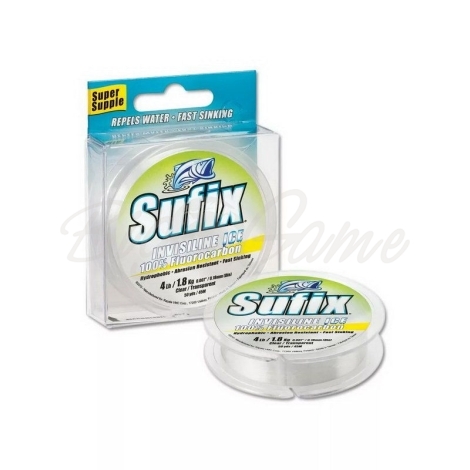 Флюорокарбон SUFIX Invisiline Ice Fluorocarbon 50 м 0,3 мм 6,6 кг фото 1
