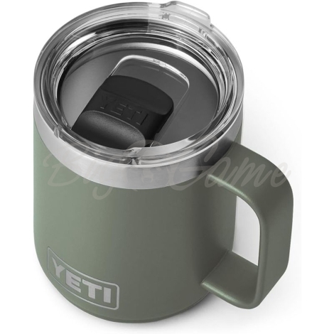 Термокружка YETI Rambler Stackable Mug w/Madslider Lid 296 цвет Camp Green фото 2