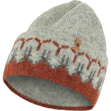 Шапка FJALLRAVEN Ovik Path Knit Beanie цвет Autumn Leaf-Grey фото 1