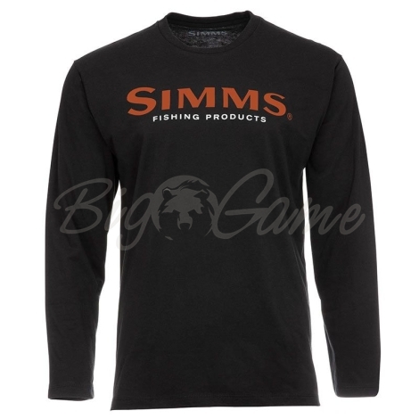 Лонгслив SIMMS Logo LS Shirt цвет Black фото 1