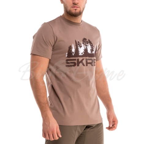 Футболка SKRE Forest T-Shirt цвет какао фото 3