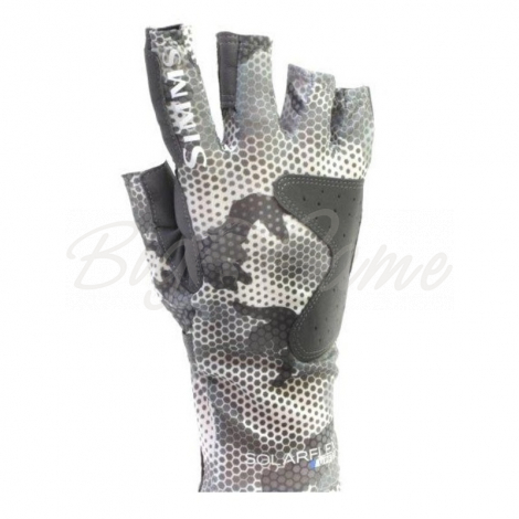 Simms Hex FLO Camo Steel Solarflex Sunglove