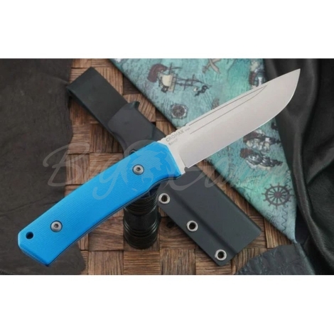 Нож OWL KNIFE Barn сталь CPR рукоять G10 Синяя фото 2