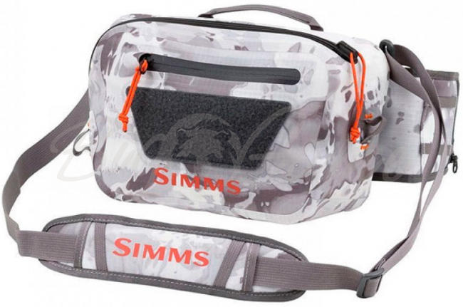 Гермосумка поясная SIMMS Dry Creek Z Hip Pack 10 цвет Cloud Camo Grey фото 1