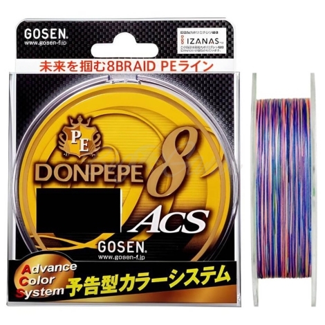 Плетенка GOSEN 4PE Donpepe ACS 300 м цв. Желтый № 1 фото 1