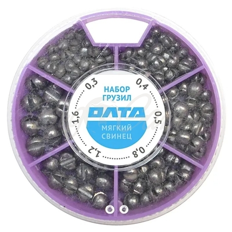 Набор грузов РЫБОЛОВ-ОЛТА Дробинка 0,3-1,6 г фото 1