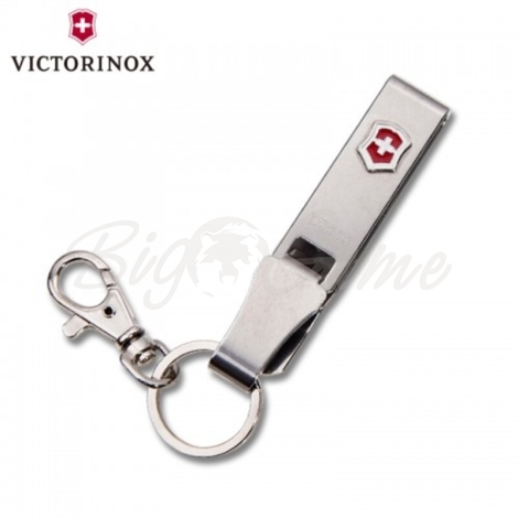 Подвеска для ремня VICTORINOX Multiclip до 5 см с карабином, цв. хром фото 1