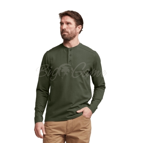 Футболка SITKA Foothills LS Henley цвет Olive Green фото 5