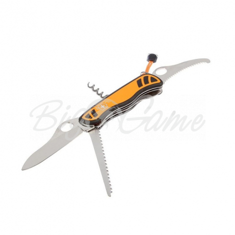 Нож VICTORINOX Hunter XT One Hand 111мм 6 функций цв. оранжевый / черный фото 1