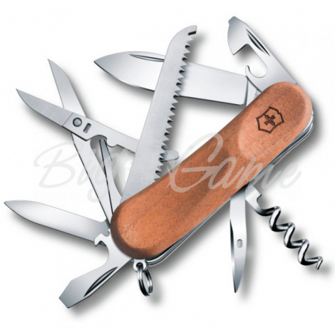 Нож VICTORINOX EvoWood 17 85мм 13 функций цв. орех (дерево) фото 1