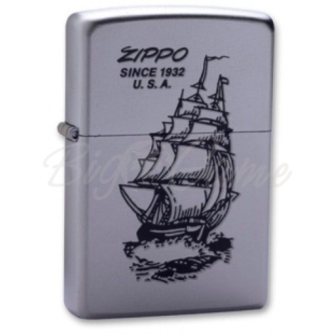 Зажигалка ZIPPO Boat-Zippo с покрытием Satin Chrome фото 1