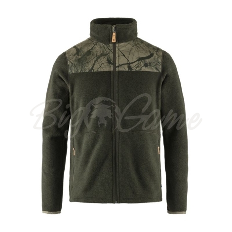 Жакет FJALLRAVEN Lappland Fleece M цвет Laurel Green-Green Camo фото 1