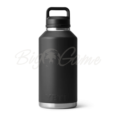 Термос YETI Rambler Bottle Chug Cap 1900 цвет Black фото 2