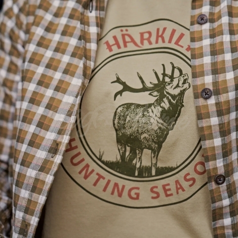 Футболка HARKILA Stag Badge S/S T-Shirt Women цвет Sand фото 3