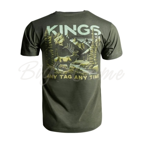 Футболка KING'S Timber Tee цвет Heather Military Green фото 3