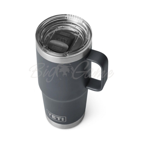 Термокружка YETI Rambler Travel Mug 591 цвет Charcoal фото 3