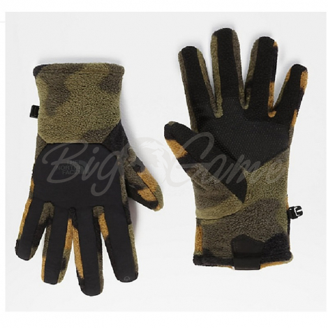 Перчатки THE NORTH FACE Men's Denali Etip Glove цвет Burnt Olive Green Woods Camo фото 1