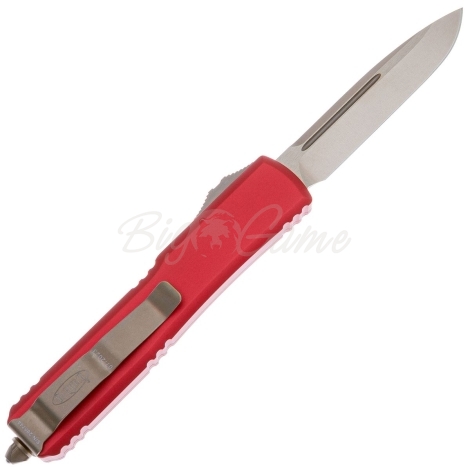 Нож автоматический MICROTECH Ultratech S/E сталь M390, рукоять алюминий цв. Красный фото 4