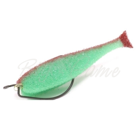 Поролоновая рыбка LEX Classic Fish 10 OF2 GBRB (зеленое тело / красная спина / красный хвост) фото 1
