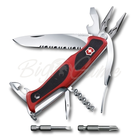 Нож VICTORINOX RangerGrip 174 Handyman 130мм 17 функций цв. Красный / черный фото 1