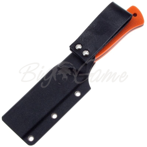 Нож с фиксированным клинком OWL KNIFE Ulula-S сталь JM390 рукоять стеклотекстолит G10 цв. Оранжевый фото 3