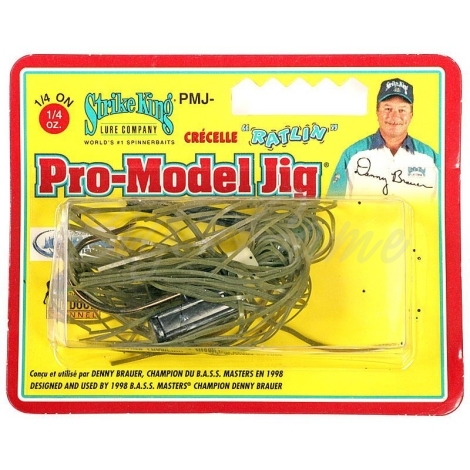 Бактейл STRIKE KING Pro-Model Jig 7 г (1/4 oz) цв. watermelon фото 1