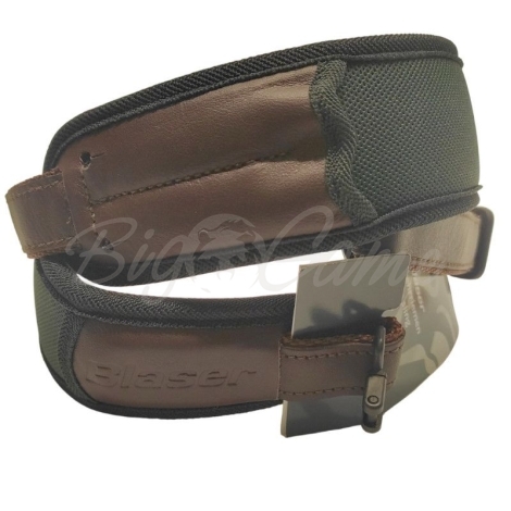 Ремень погонный BLASER Neoprene с антабками цв. Темно-зеленый фото 1