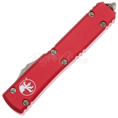 Нож автоматический MICROTECH Ultratech S/E сталь M390, рукоять алюминий цв. Красный фото 2