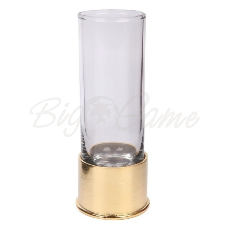 Набор стаканов TMB  прозрачное стекло, позолоченное основание, махагон (9 шт.) фото 1