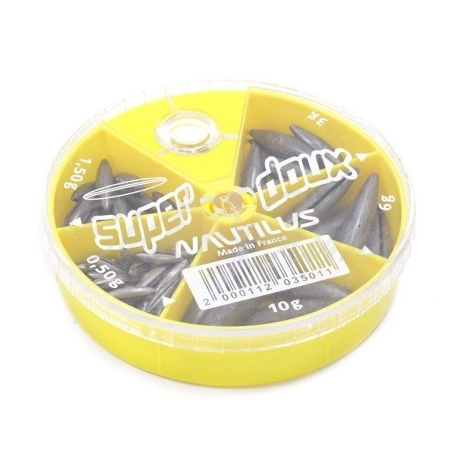 Набор грузил NAUTILUS Super Soft Long Split Barrel 5 Cases фото 1