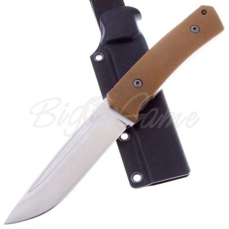 Нож с фиксированным клинком OWL KNIFE Barn сталь CPR рукоять стеклотекстолит G10 цв. Песчаный фото 2