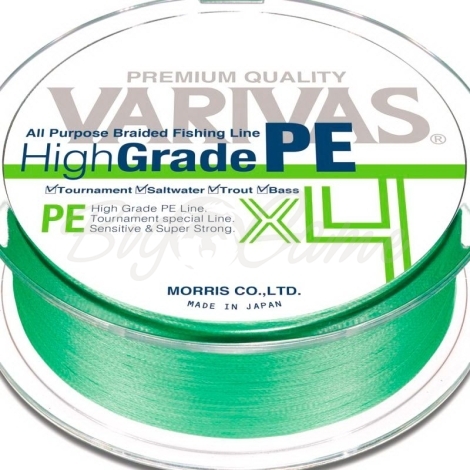 Плетенка VARIVAS High Grade PEx4 150 м цв. Салатовый # 1,2 фото 1