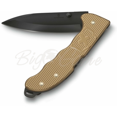 Нож складной полуавтоматический VICTORINOX Evoke BS Alox Beige 0.9415.DS249 Нержавеющая сталь рукоять Алюминий цв. Бежевый фото 1