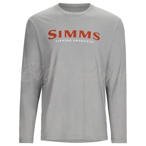 Лонгслив SIMMS Logo LS Shirt цвет Cinder Heather фото 1