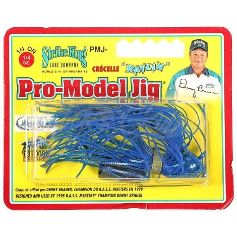 Бактейл STRIKE KING Pro-Model Jig 7 г (1/4 oz) цв. electric blue фото 1