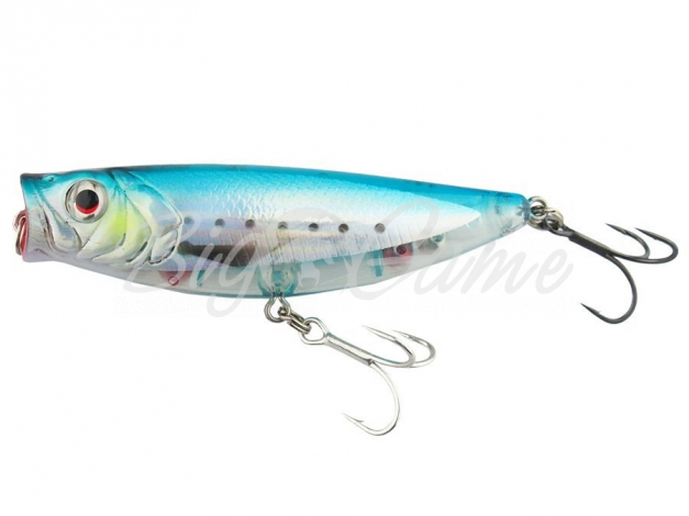 Воблер SAVAGE GEAR 3D Minnow Pop Walker F 8 см цв. Blue Silver фото 1