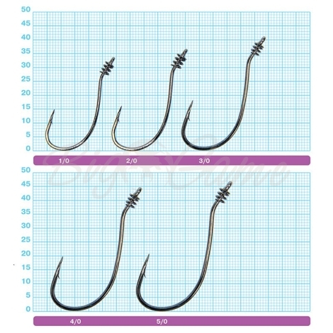 Крючок офсетный OWNER 5136-1/0 (4 шт.) код цв. BC фото 3