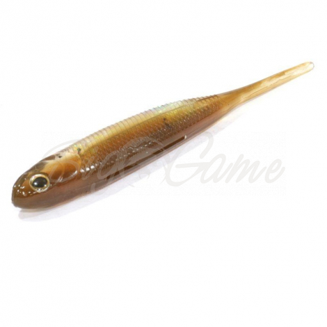 Слаг FISH ARROW Flash J 4" (5 шт.) цв. #VO-02 (BROWN/AURORA) фото 1