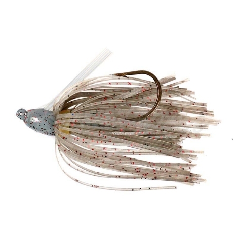 Бактейл STRIKE KING Bitsy Bug mini jig 1,75 г (1/16 oz) цв. smoke /pepper / red фото 1