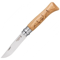 Нож складной OPINEL №8 VRI Animalia Hare (заяц) превью 1